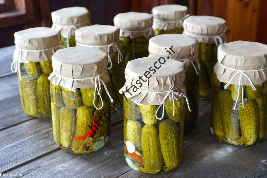 طرز تهیه ترشی خانگی از بازار ترشی در بازار