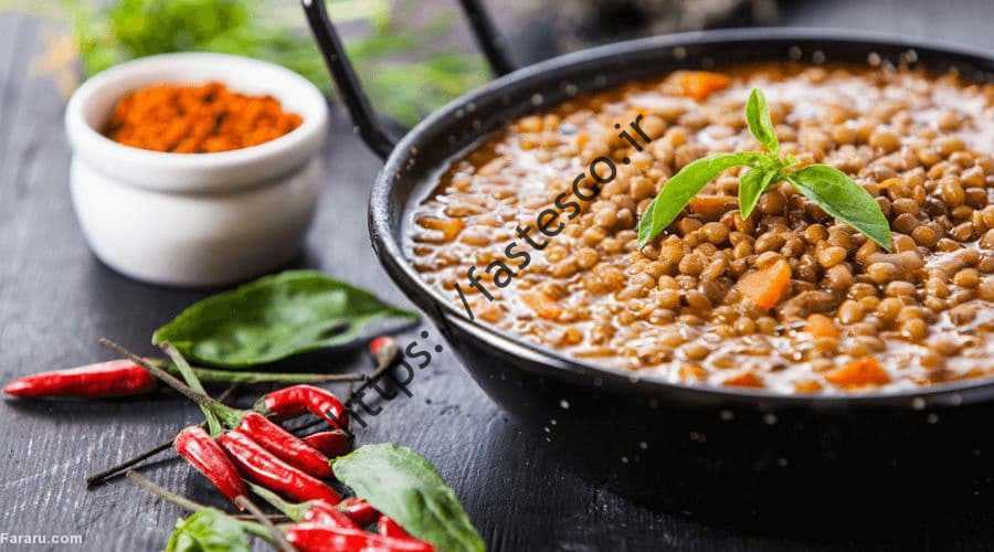 طرز تهیه لنز رستورانی; خوشمزه و مغذی دستور پخت لنز