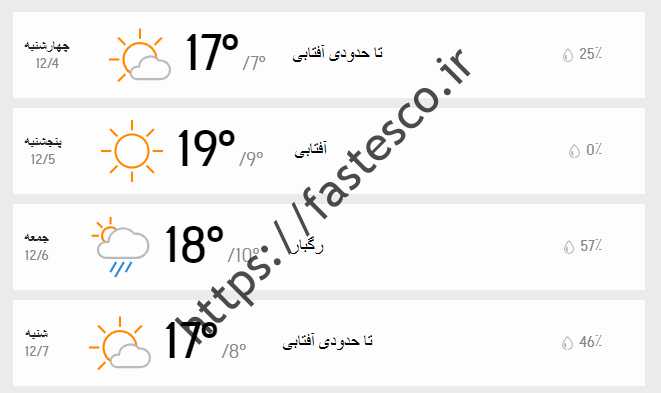 فردا پنج شنبه 5 اسفند 93 پیش بینی هوای تهران ////